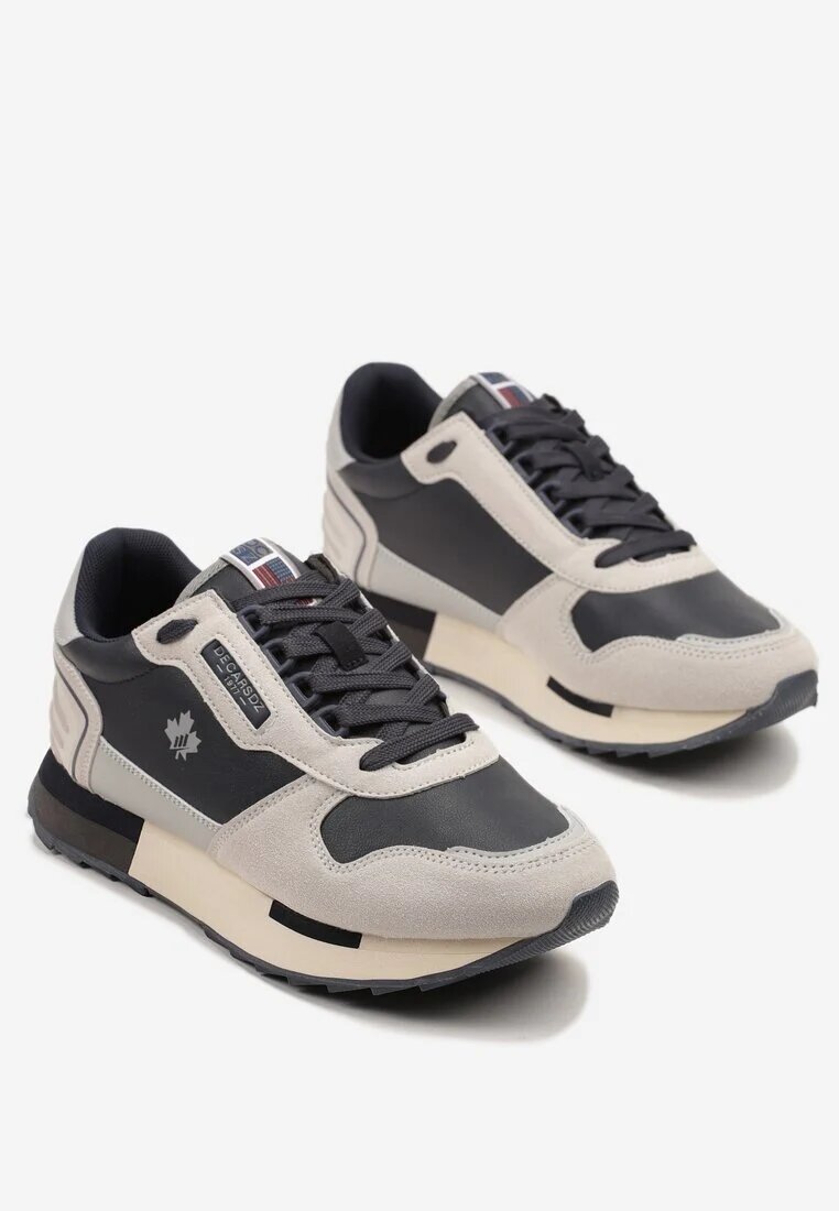 decarsdz Pantofi sport tip adidași bleumarin cu aplicații decorative Vevilira