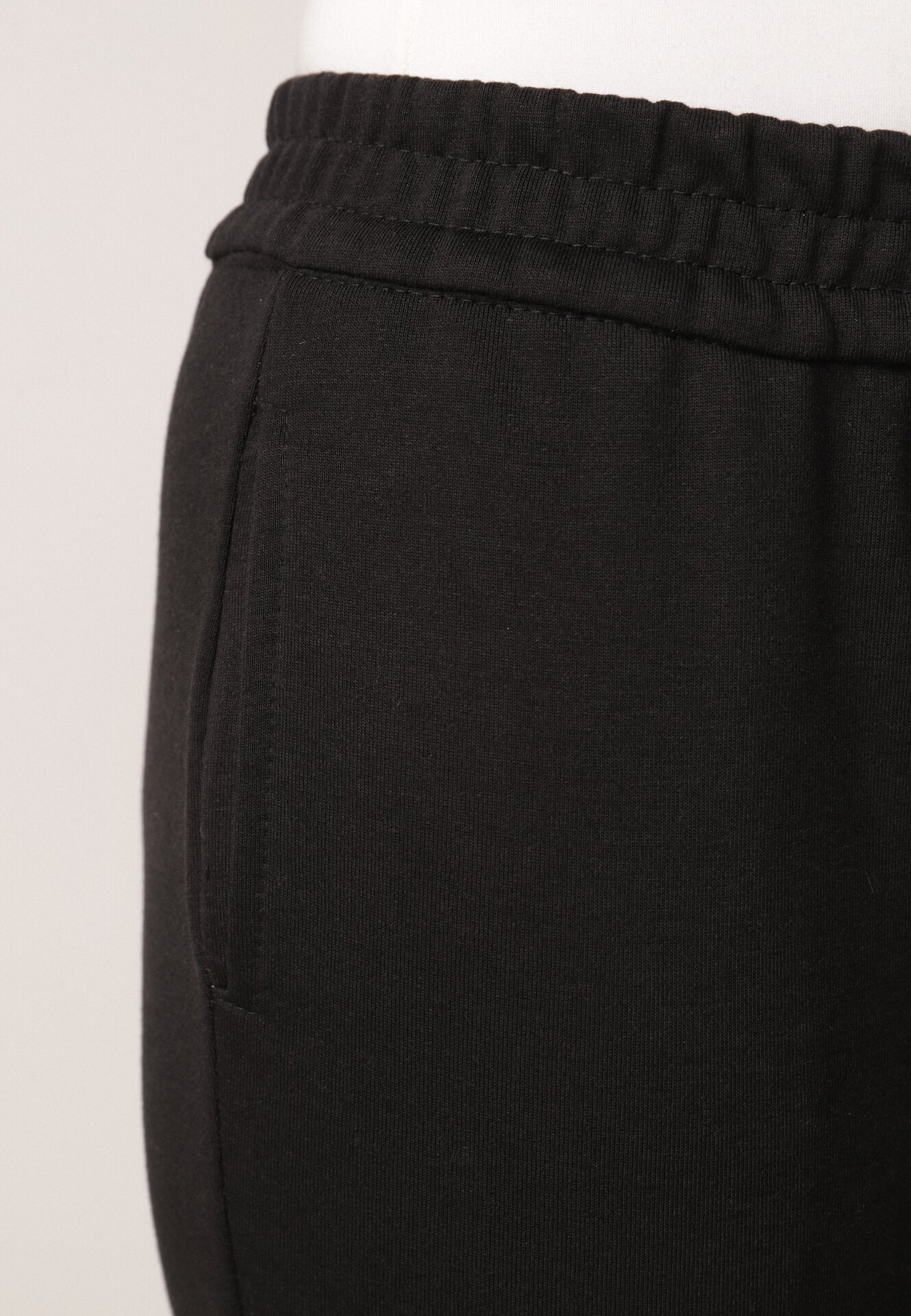defox Pantaloni de trening Negre tip clopot cu elastic în talie Efravella