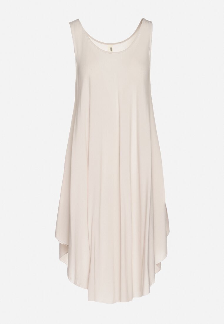 defox Rochie Bej deschis Cloche din Bumbac Tesaxelle