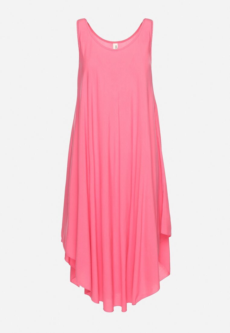 defox Rochie evazată roz din Bumbac Tesaxelle