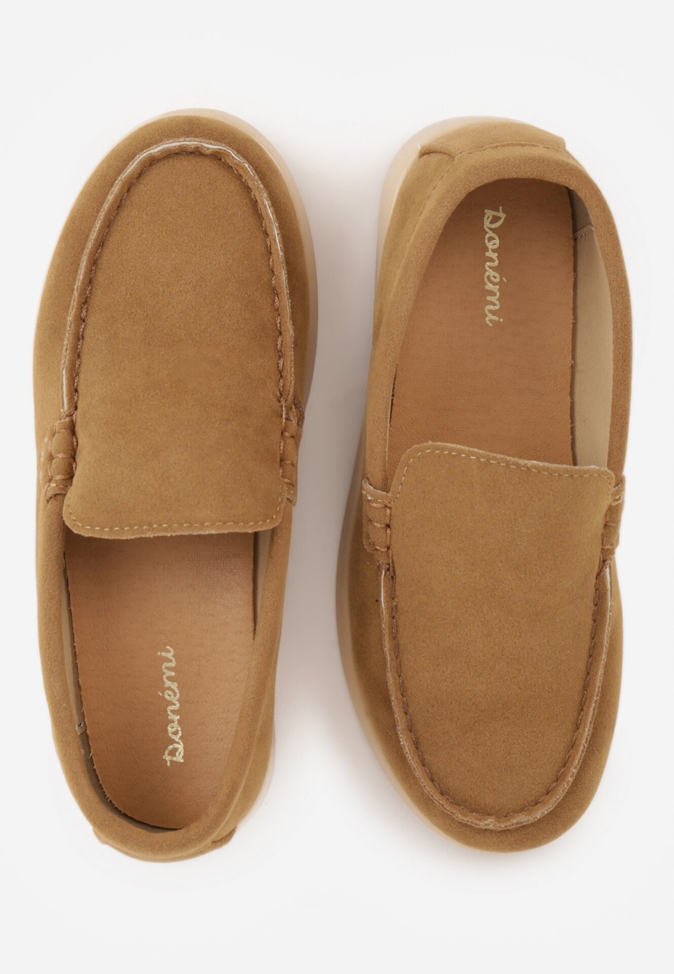 doremi Pantofi Maro deschis Slip-on Tip mocasini Nalme