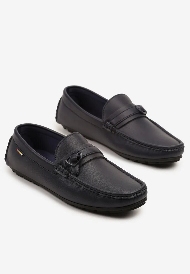 elong Pantofi josi bleumarin slip-on stil mocasin Winelle