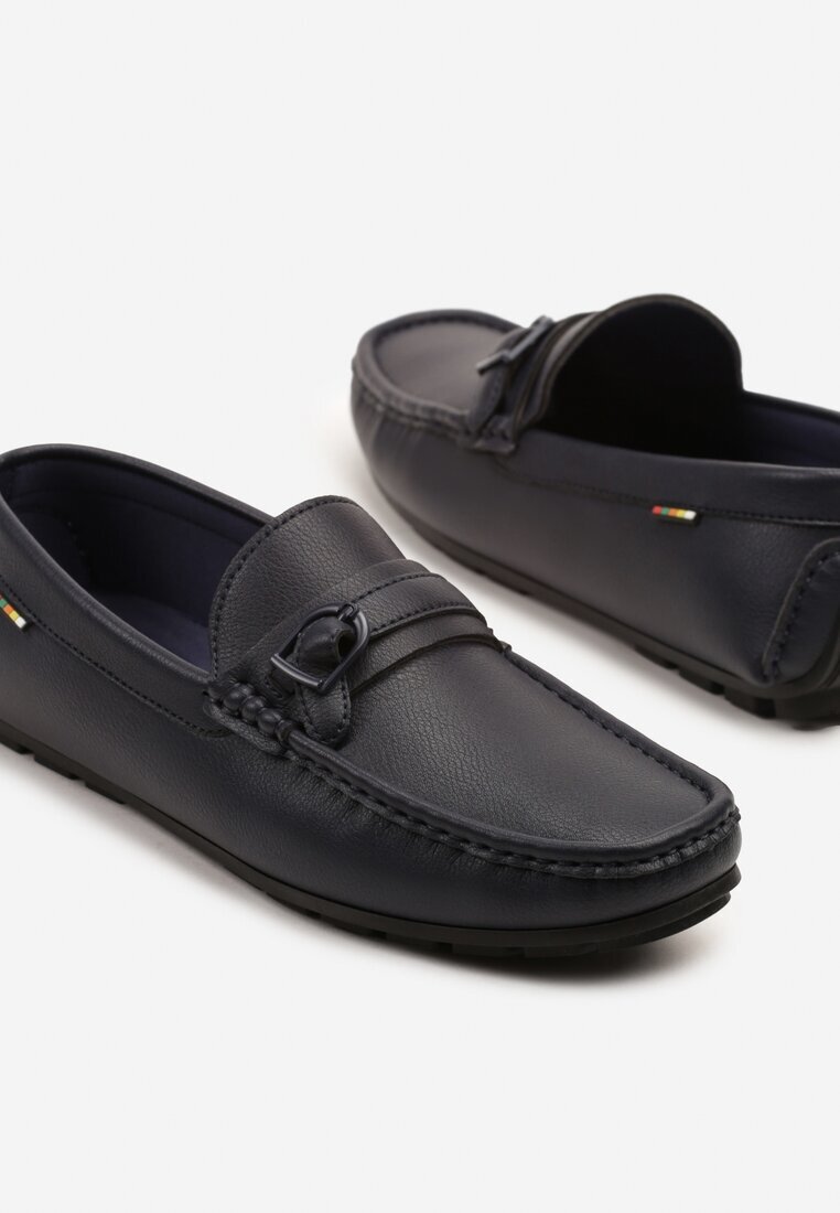 elong Pantofi josi bleumarin slip-on stil mocasin Winelle