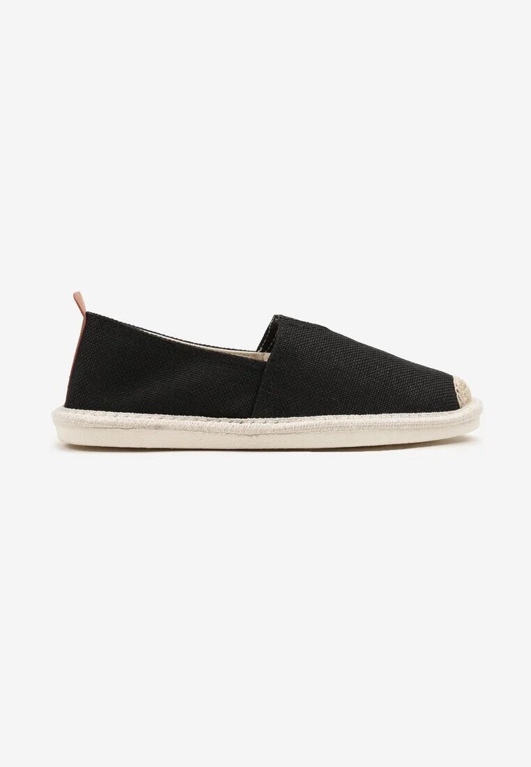 elong Tenisi Negri în stil espadrile cu ornament împletit și inserție elastică Eveloiti