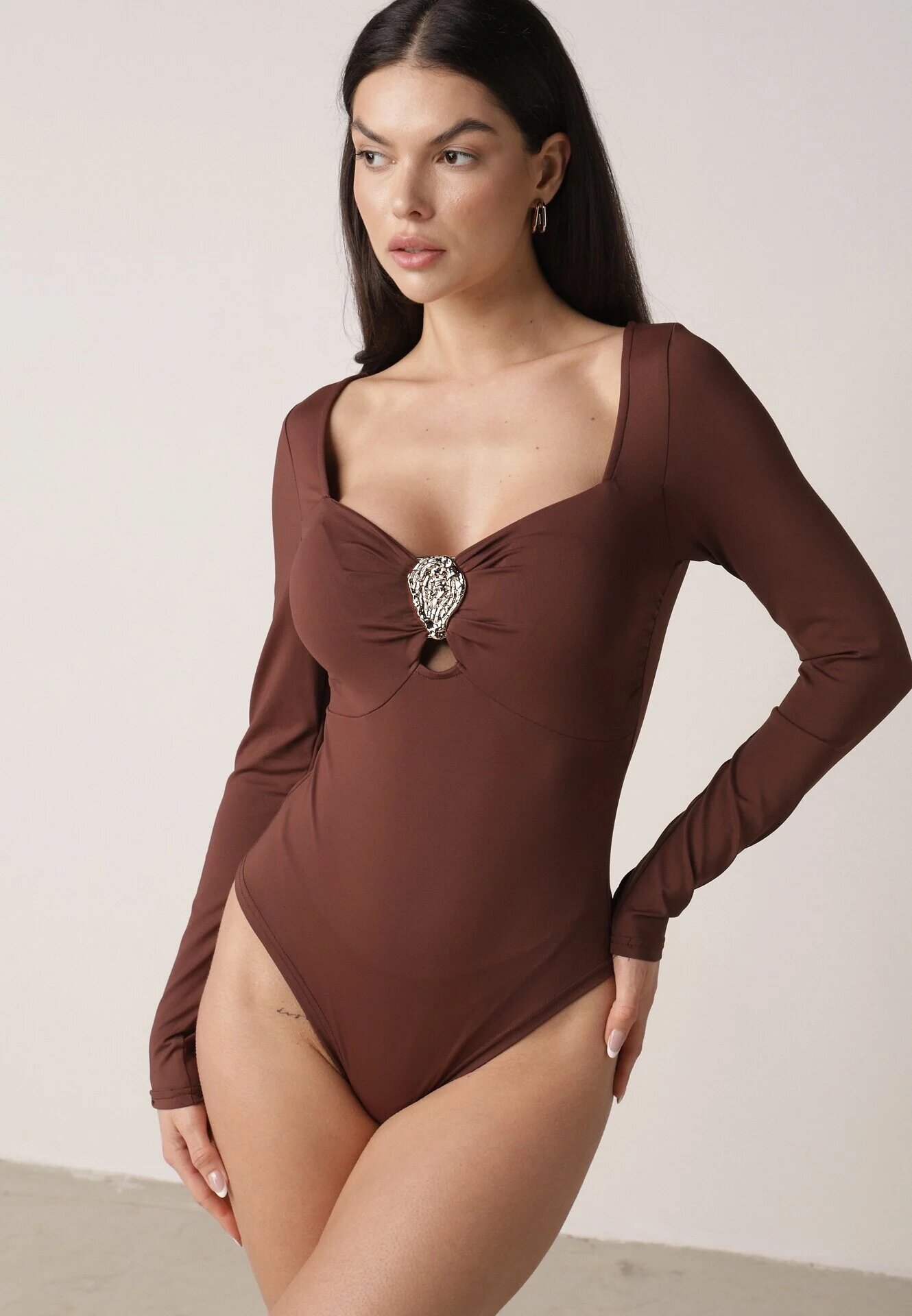 elsa.m by may Body Maro Decorat cu Aplicație Metalică Furriva