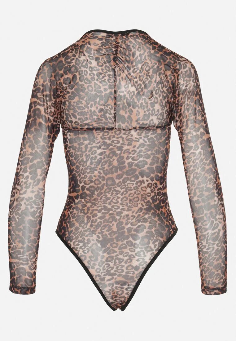 elsa.m by may Body Maro Leopard Transparent cu Cupe Intarite Vensariella