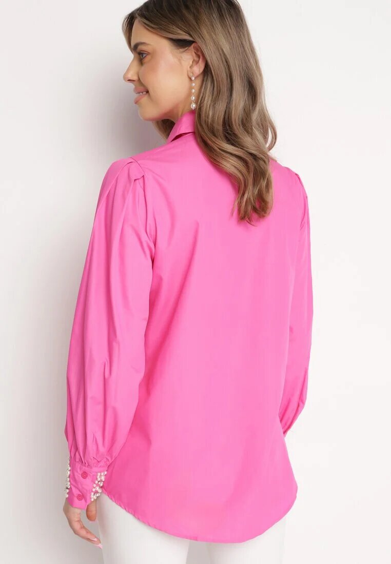 elsa.m by may Cămașă Fucsia Ornată bogat cu Zirconii și Perle Primulla