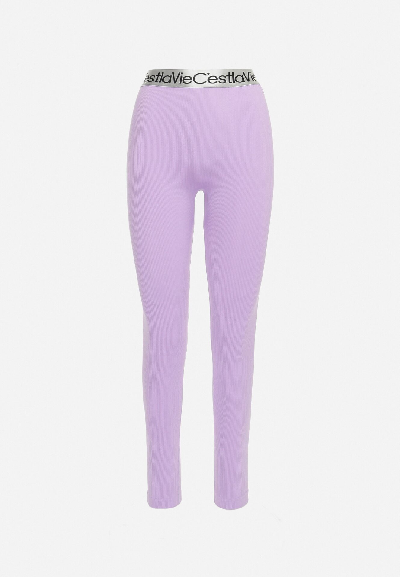elsa.m by may Leggings elastice mov deschis cu bandă lată în talie Rindama