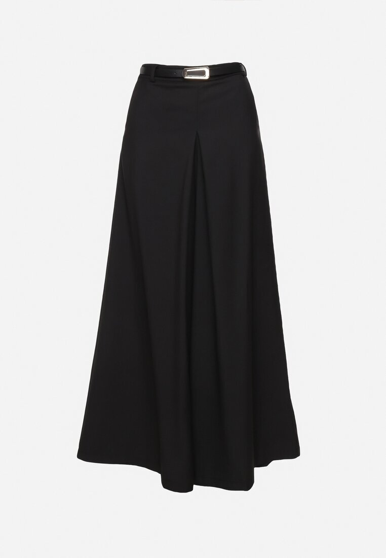 elsa.m by may Pantaloni Negri culotte imitație de fustă cu curea inclusă Azivena