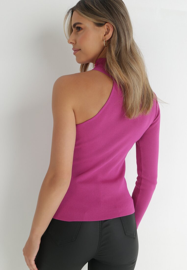 elsa.m by may Pulover Fucsia pe Un Umar din Tricot Reiat Kennet