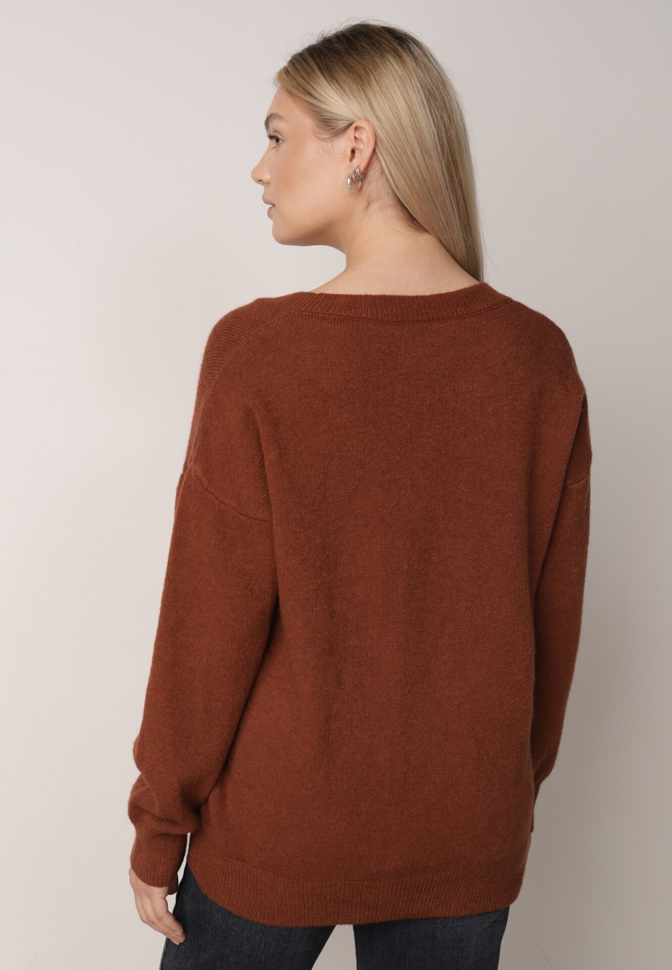 elsa.m by may Pulover Maro cu Bumbac Oversize Yorate