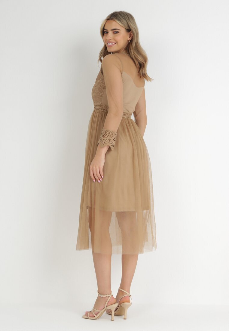 elsa.m by may Rochie bej închisă Describi