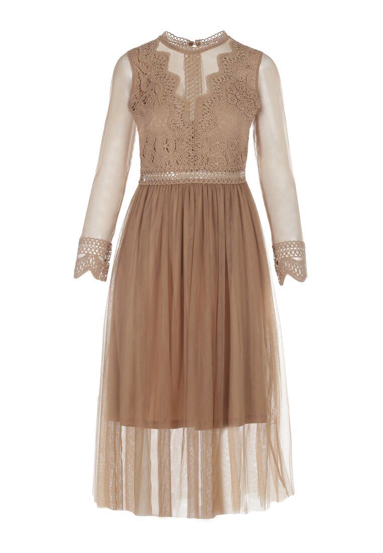 elsa.m by may Rochie bej închisă Describi