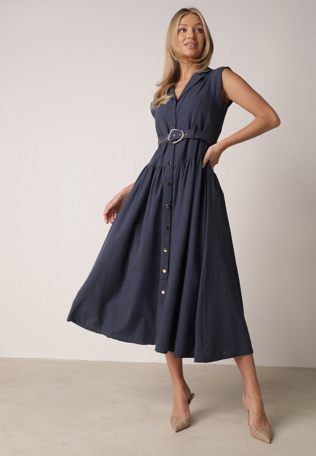 elsa.m by may Rochie Bleumarin