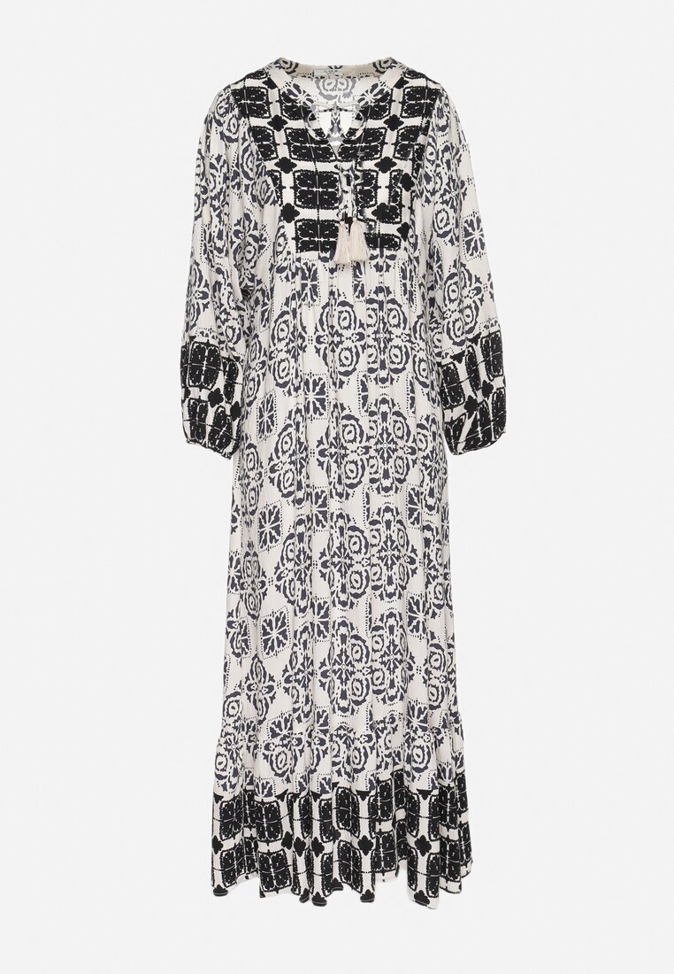 elsa.m by may Rochie Evazată Neagră cu Viscoză și Volan Efanelisa