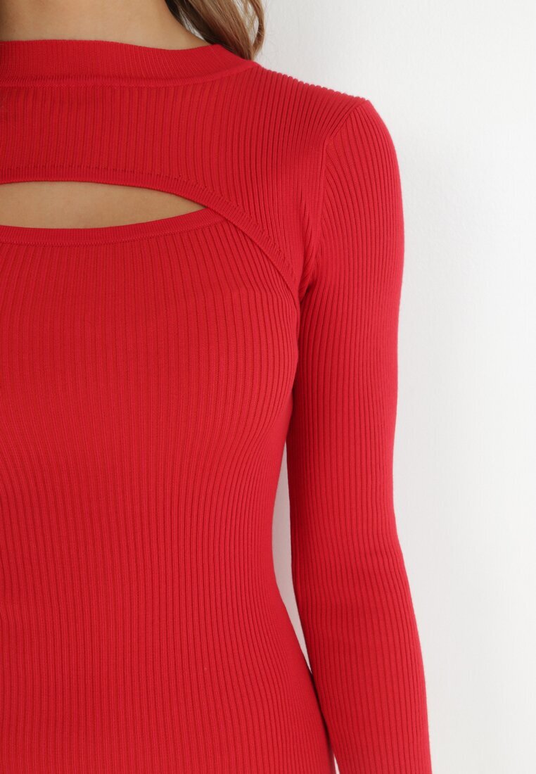 elsa.m by may Rochie Roșie din tricot Janniero