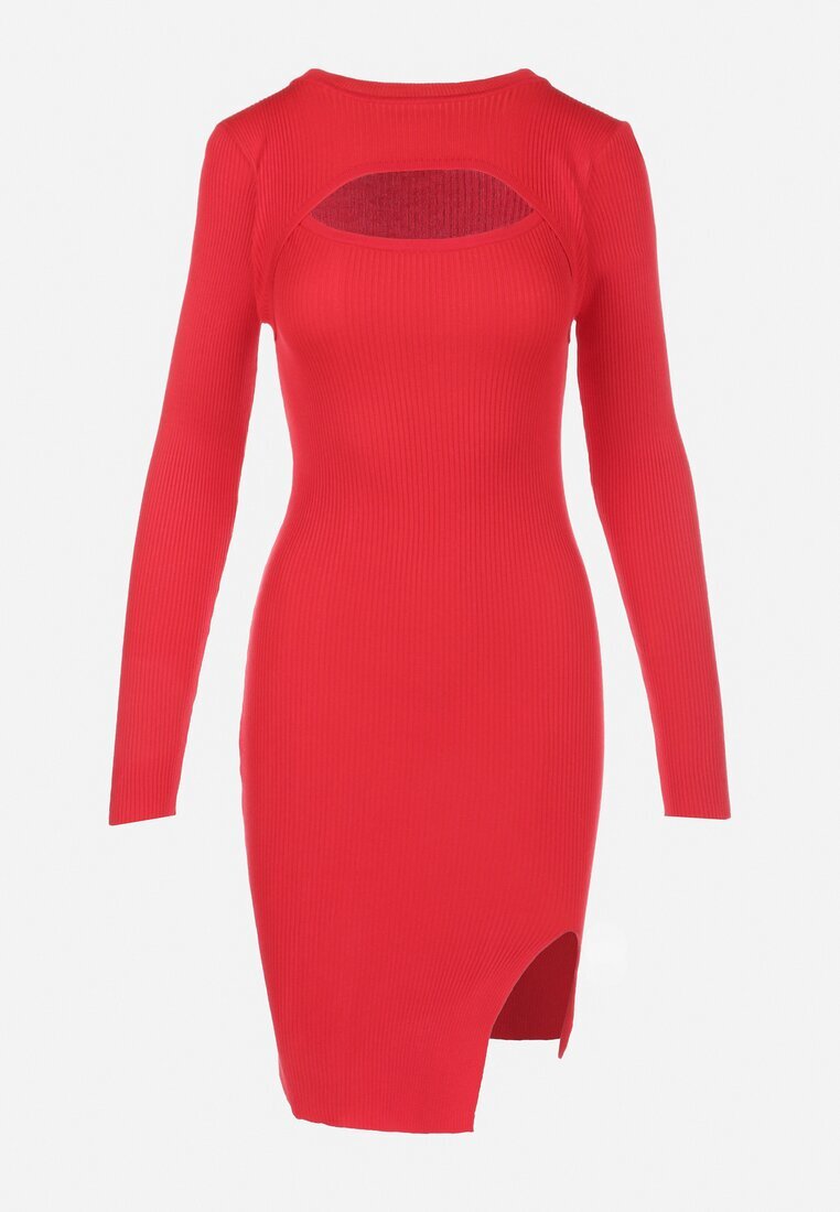 elsa.m by may Rochie Roșie din tricot Janniero