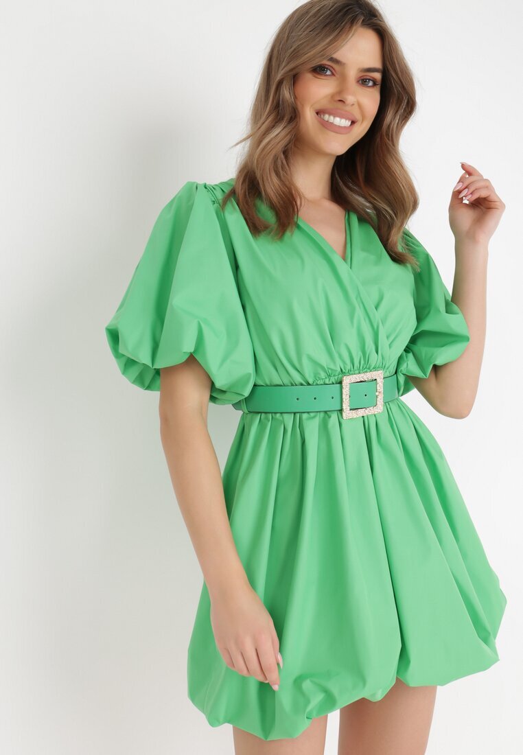 elsa.m by may Rochie Verde cu Curea Moniphae