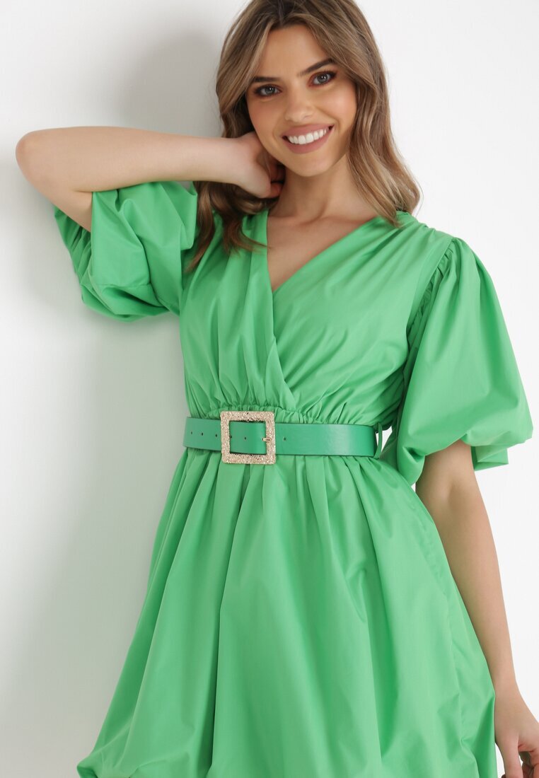 elsa.m by may Rochie Verde cu Curea Moniphae