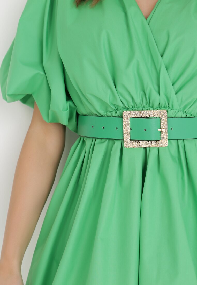 elsa.m by may Rochie Verde cu Curea Moniphae