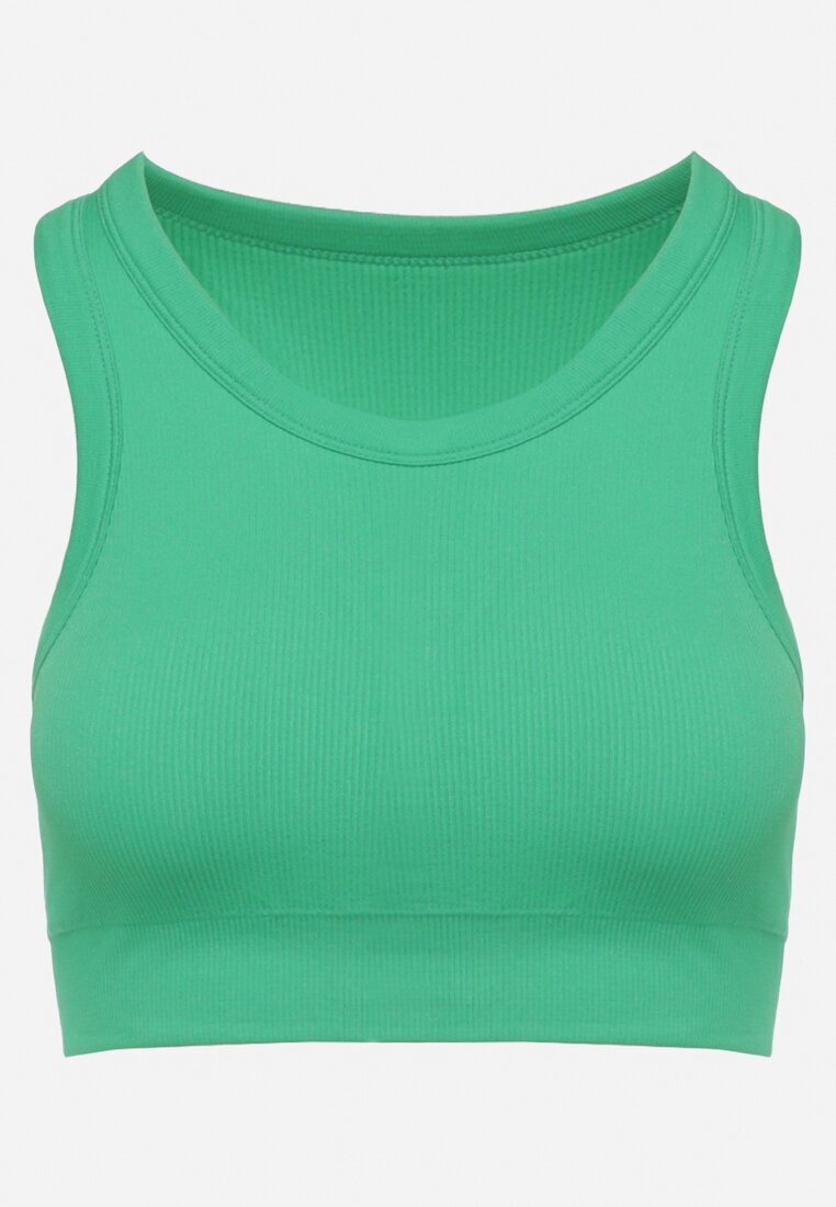 elsa.m by may Top Sport Verde cu Dungi cu Cupe Detașabile Ivafa