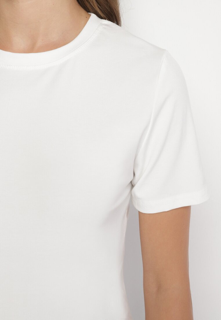 elsa.m by may Tricou Alb de viscoză în stil clasic Arivoria