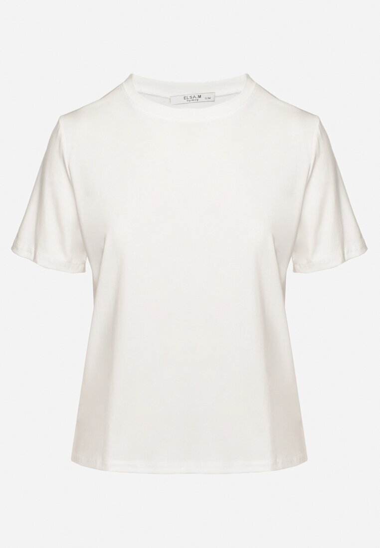 elsa.m by may Tricou Alb de viscoză în stil clasic Arivoria