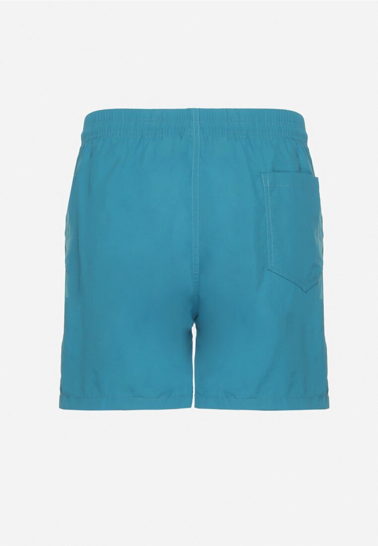 emt Pantaloni scurți Albaștri cu imprimeu de palmier Liraselle