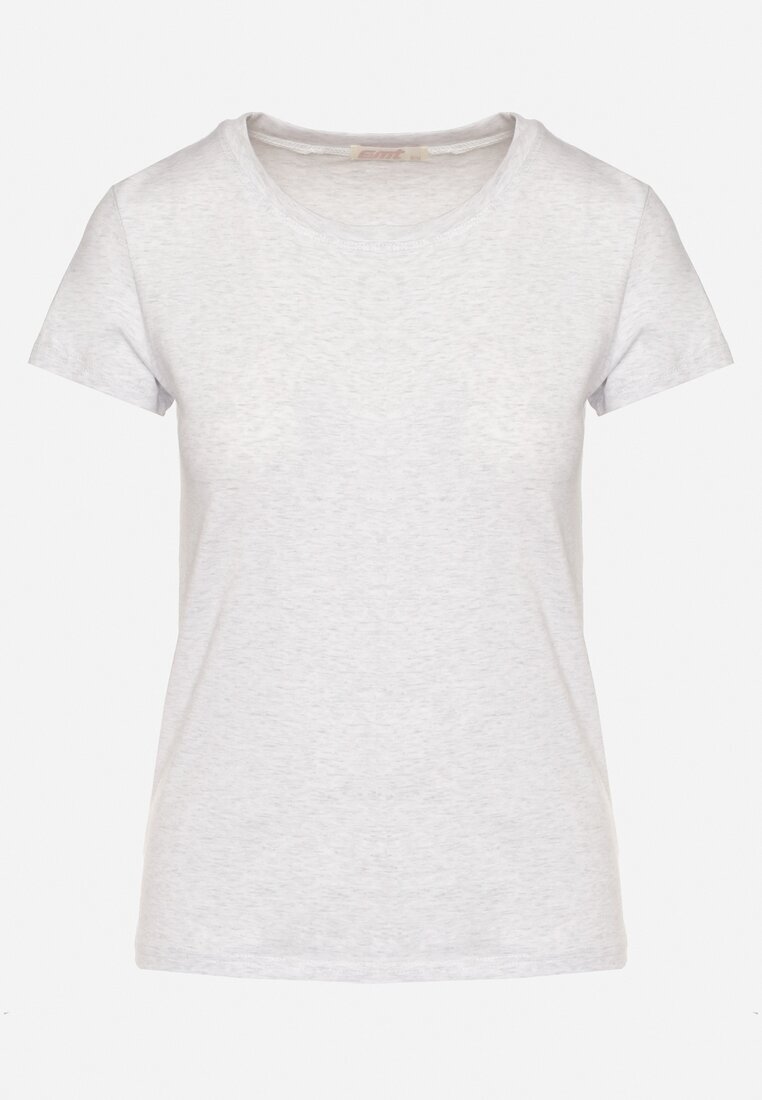 emt T-shirt Clasic Gri deschis din bumbac Olinisea