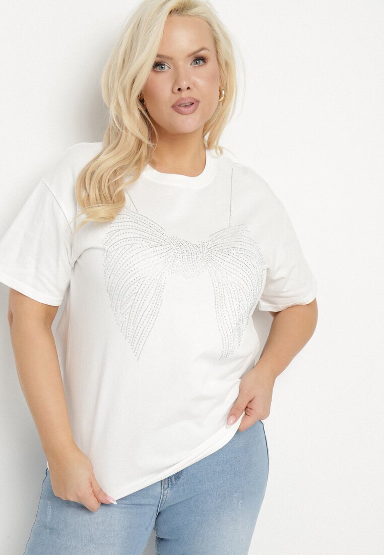 emt Tricou Alb cu model cu Zirconiu Olisellea
