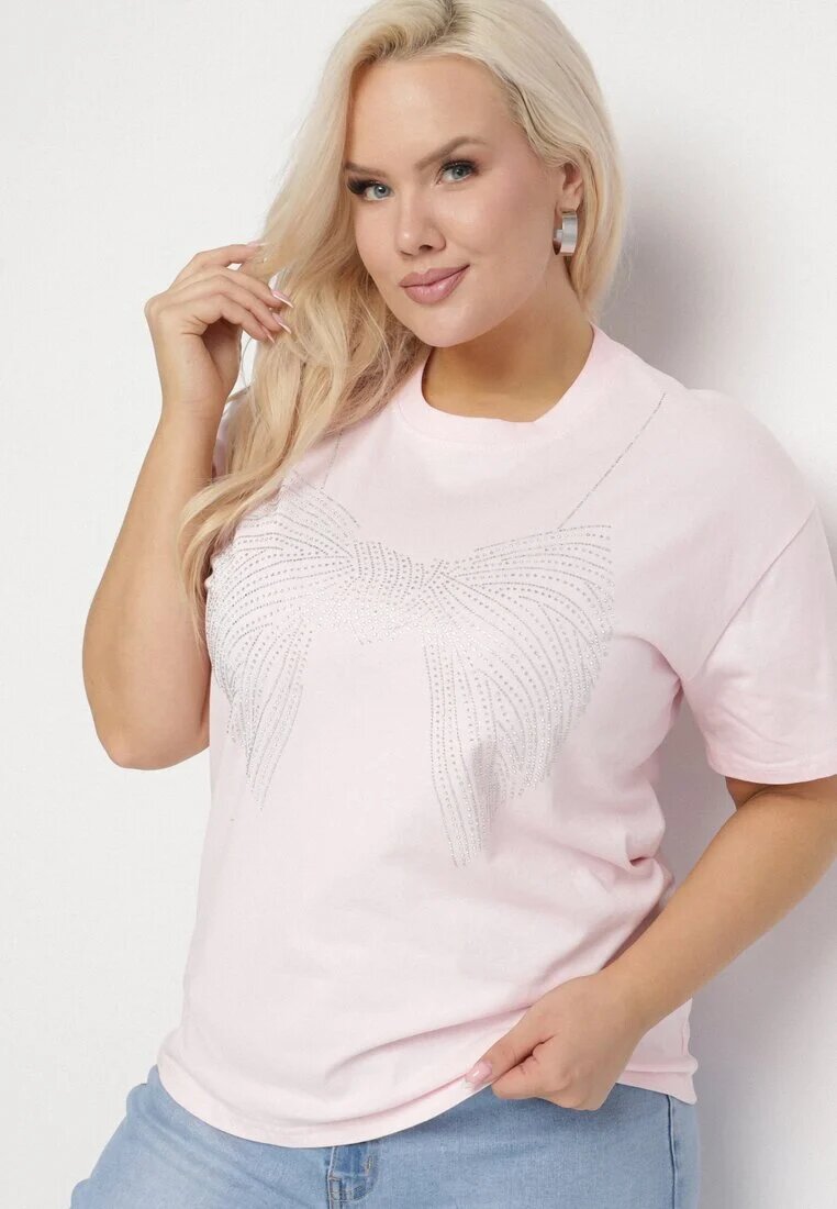 emt Tricou Roz deschis cu model cu zirconiu Olisellea