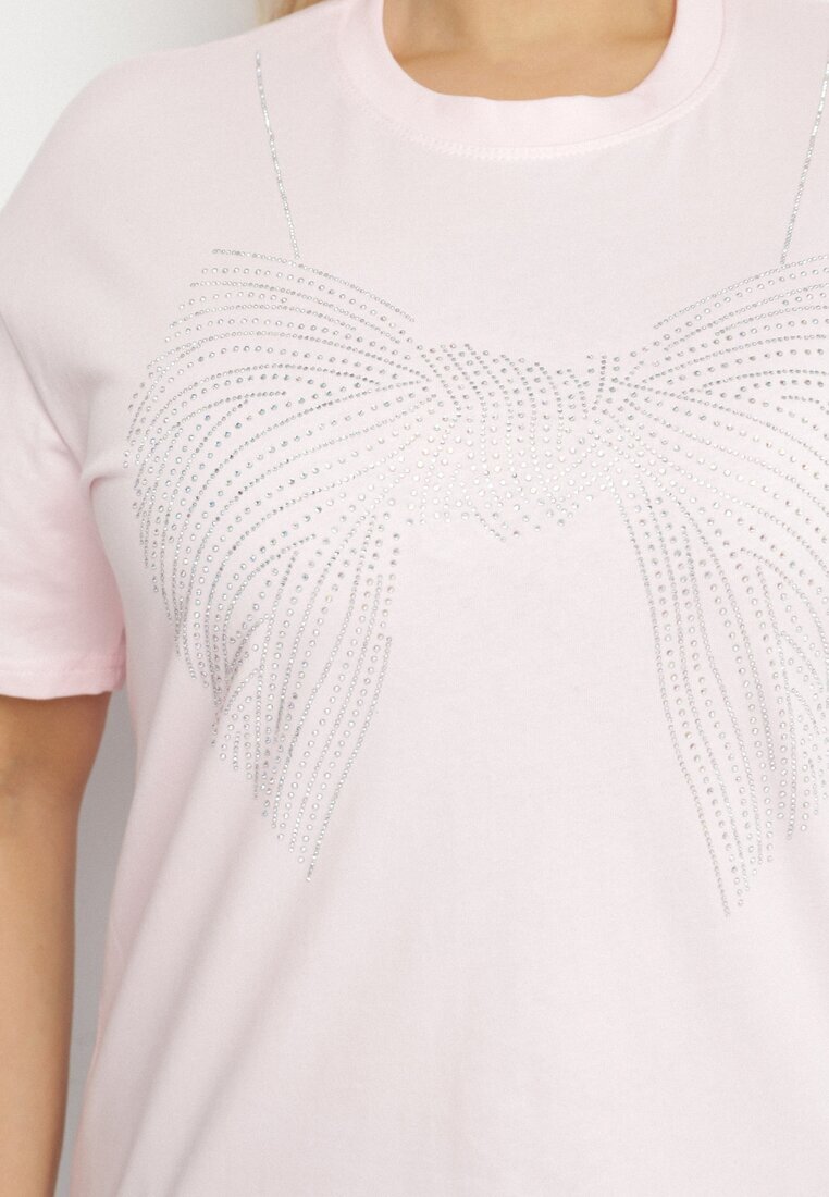 emt Tricou Roz deschis cu model cu zirconiu Olisellea