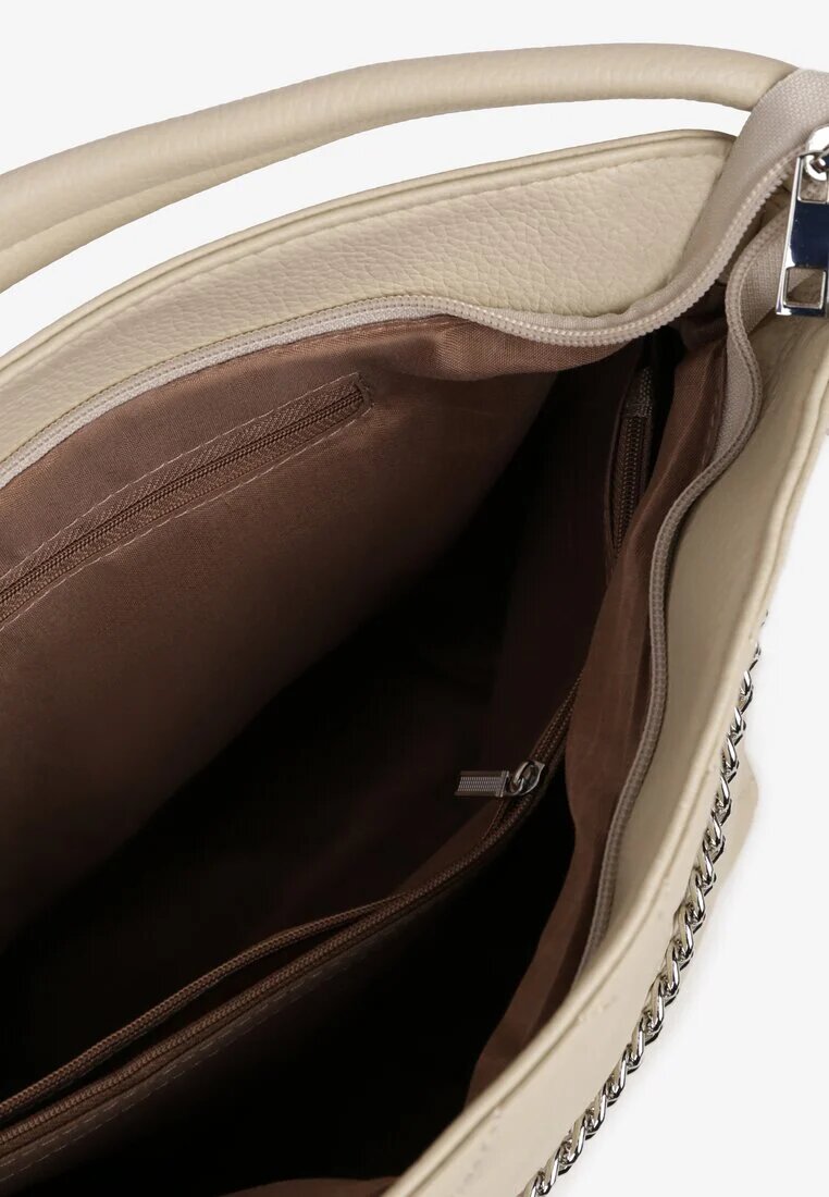 fashion&bags Geantă Bej Matlasată Shopper cu Curea Lanelea