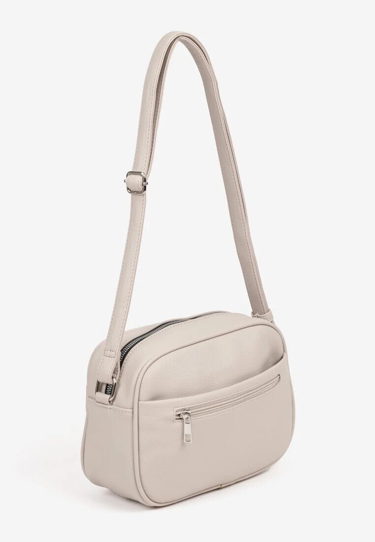 fashion&bags Geantă Gri de umăr cu decorație metalică Naneloria