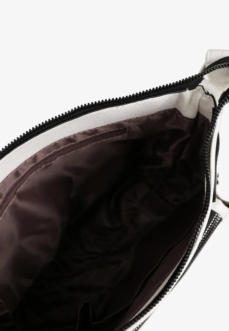 fashion&bags Geantă Poștaș Albă cu Curea Reglabilă Nanellisa