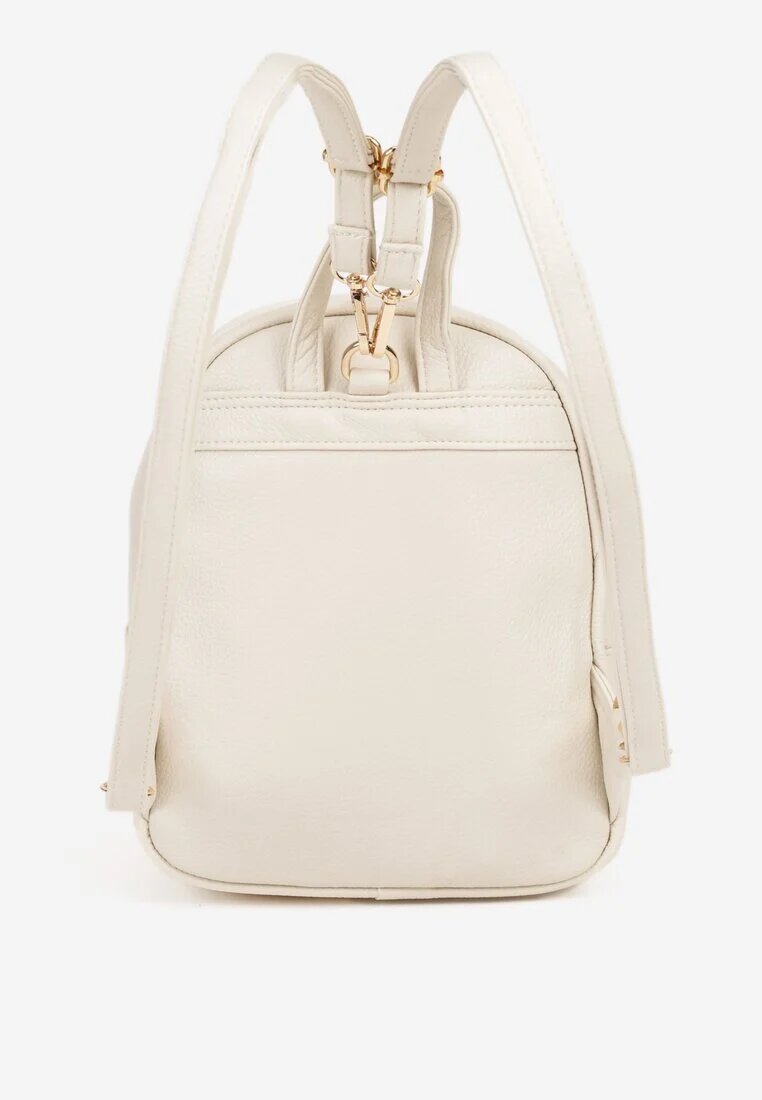 fashion&bags Rucsac Bej deschis în formă trapezoidală cu aplicație elegantă Nanariel