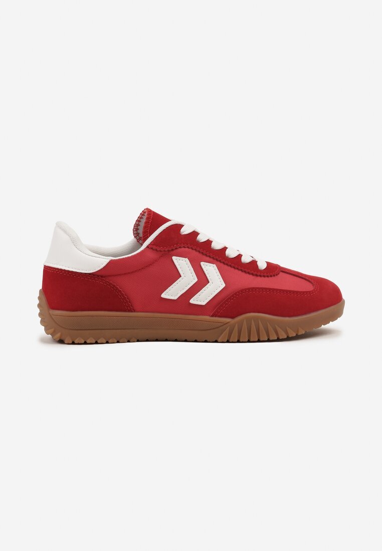 fashion belle Adidași Roșii în stil de Teniși Clasici cu cusături decorative Napilia