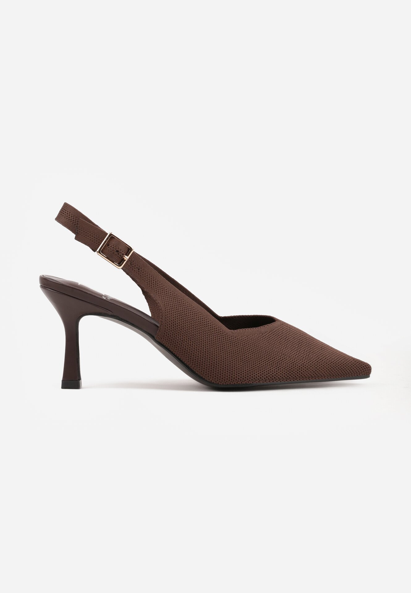 fashion belle Sandale Maro cu toc stiletto Decorate cu împletitură Callaxie