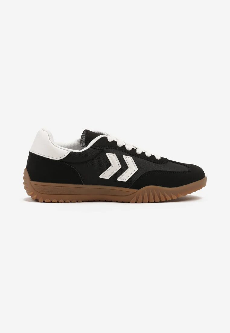 fashion belle Sneakers Negri în Stil de Tenisi Clasici cu Cusături Decorative Napilia
