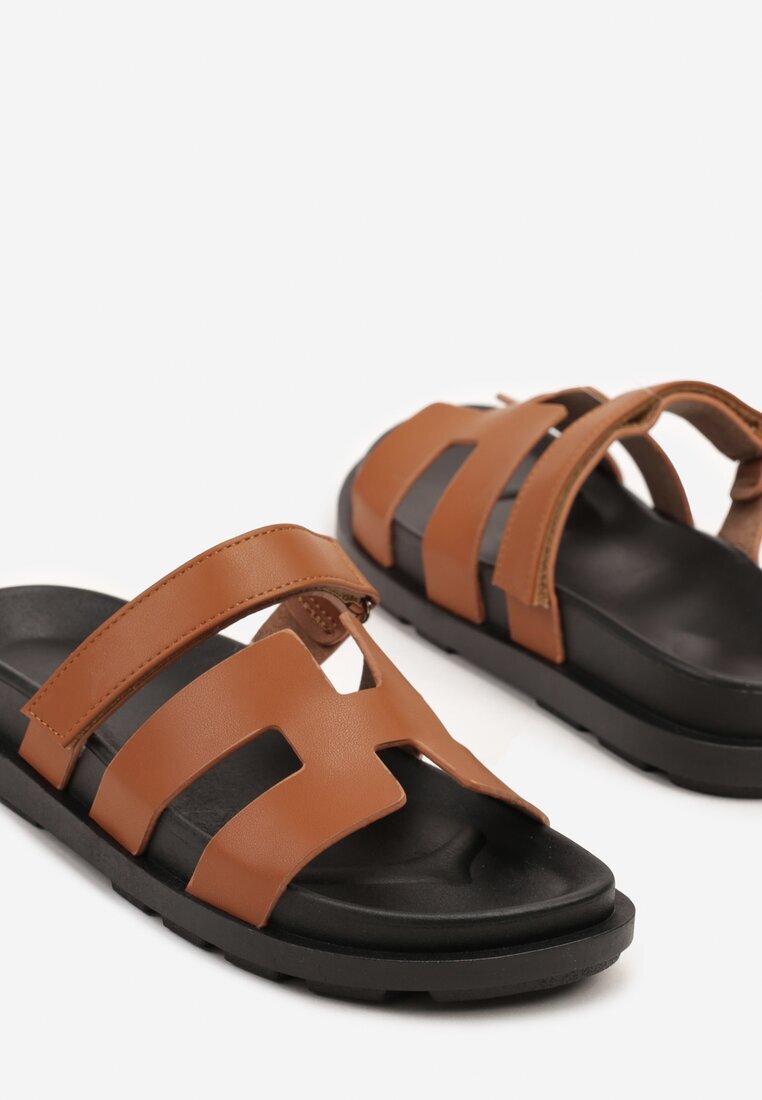 fashion Papuci Maro cu Partea superioară geometrică Fenorea