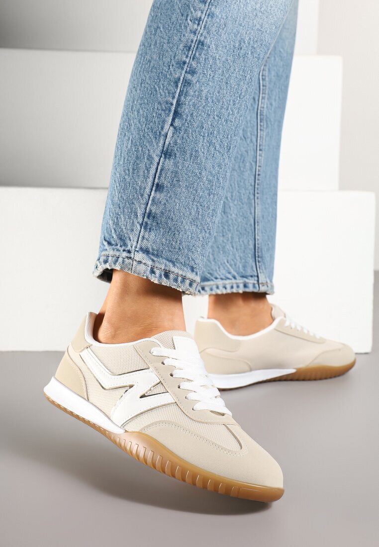 fiori&spinc Sneakers bej în Stilul Adidașilor Iconici Tultia