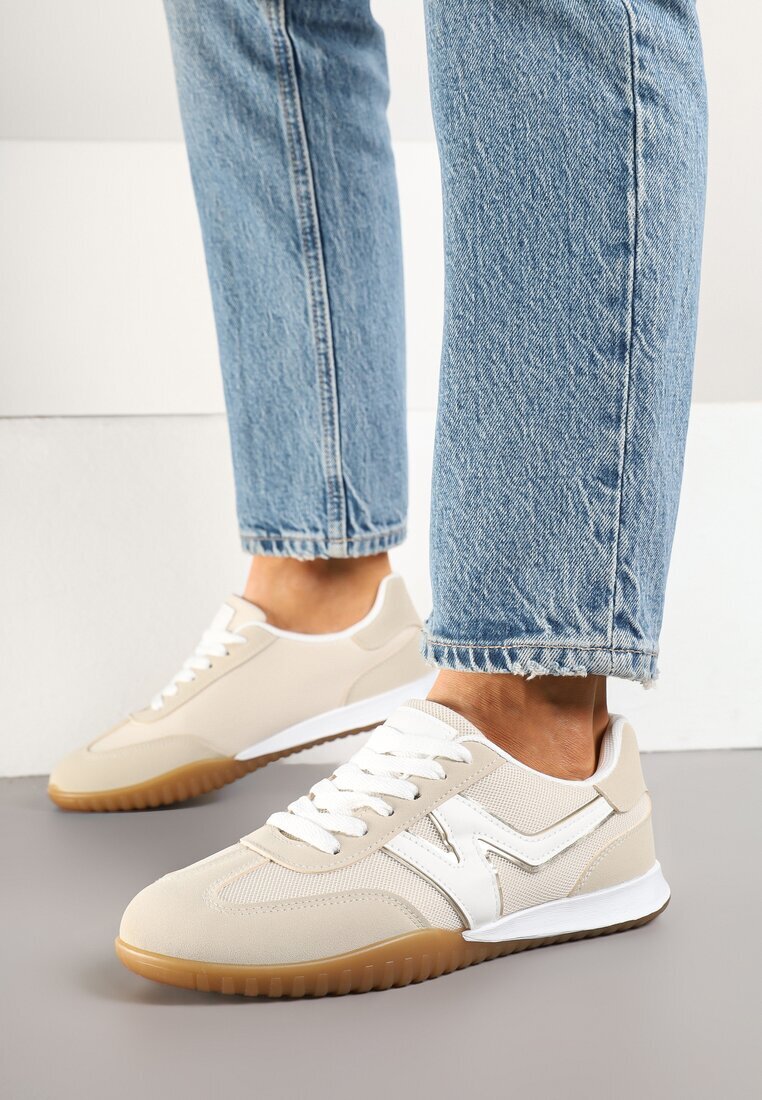 fiori&spinc Sneakers bej în Stilul Adidașilor Iconici Tultia