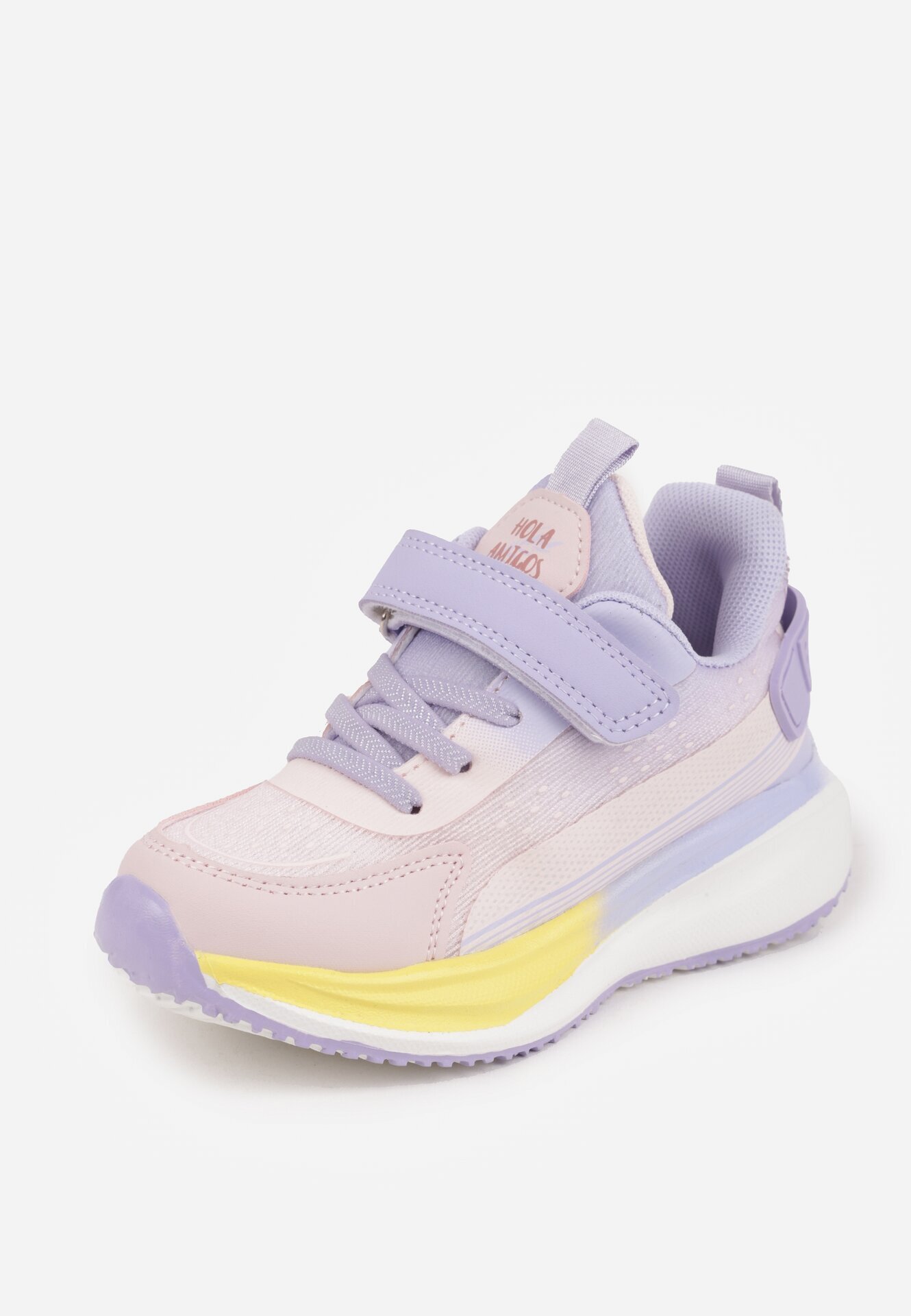 flip Pantofi Sport Violet-Roz cu Talpă Groasă cu Branț din Piele Zidala