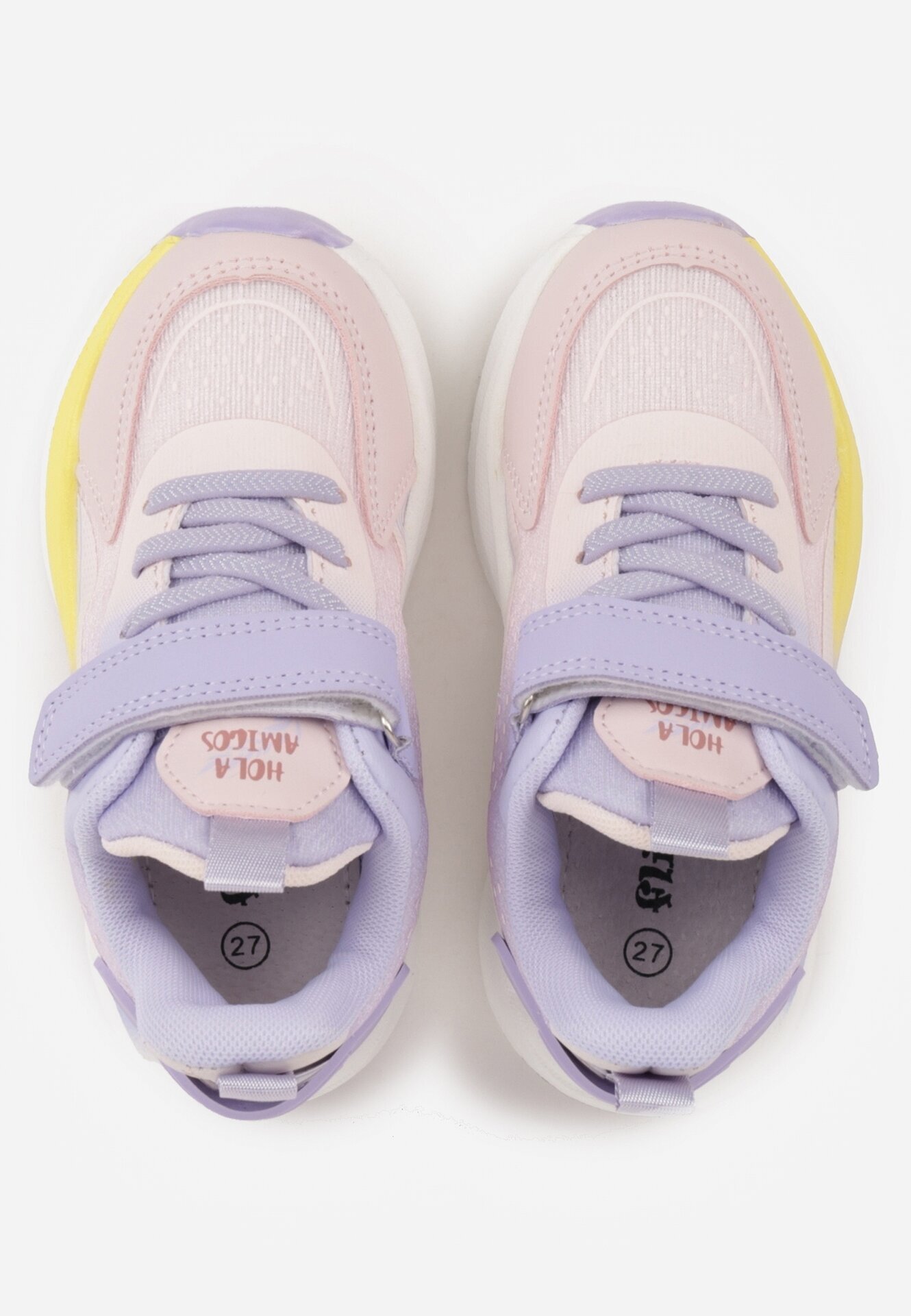 flip Pantofi Sport Violet-Roz cu Talpă Groasă cu Branț din Piele Zidala