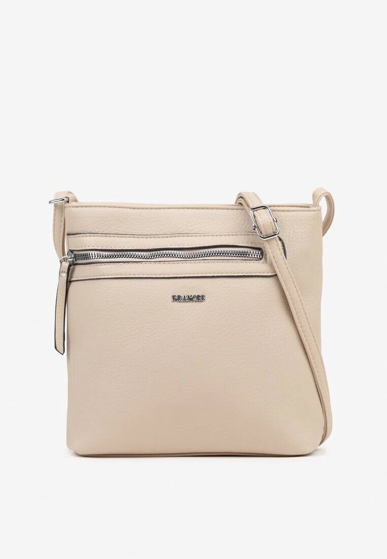francis Geantă crossbody mică bej închis cu fermoar suplimentar Dolista