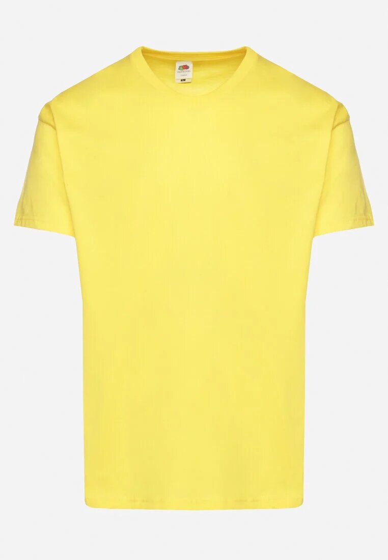 fruit of the loom Tricou Galben De bumbac Basic Cu decolteu în V Malvinea