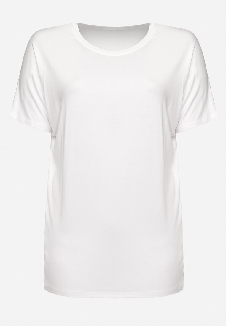 g-dz fashion Tricou Alb cu Mâneci tip liliac Salilena