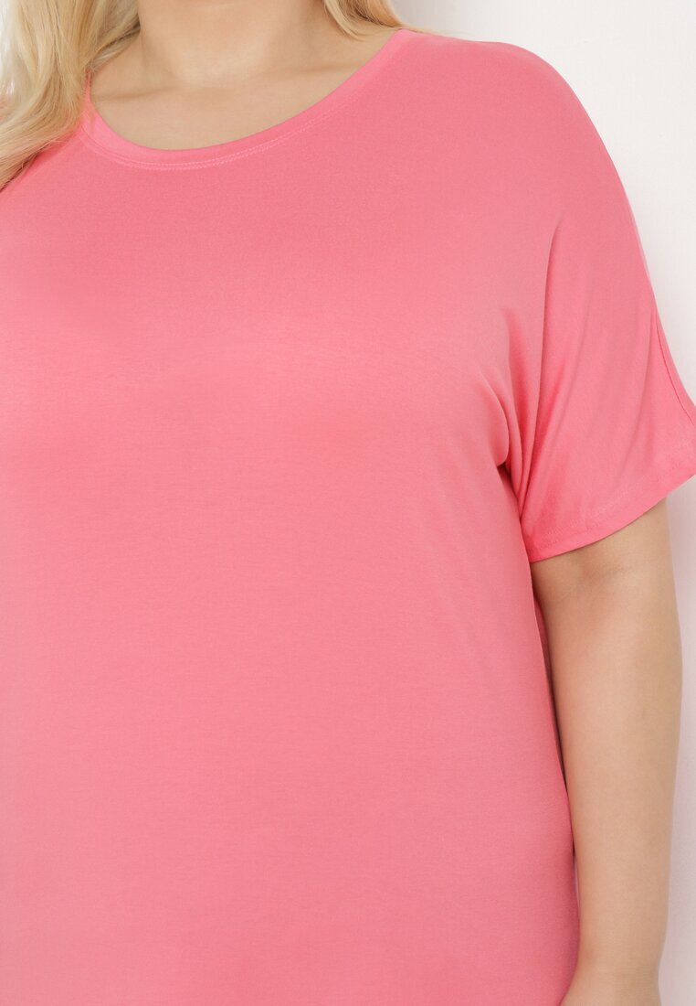 g-dz fashion Tricou Roz cu Mâneci tip Liliac Salilena
