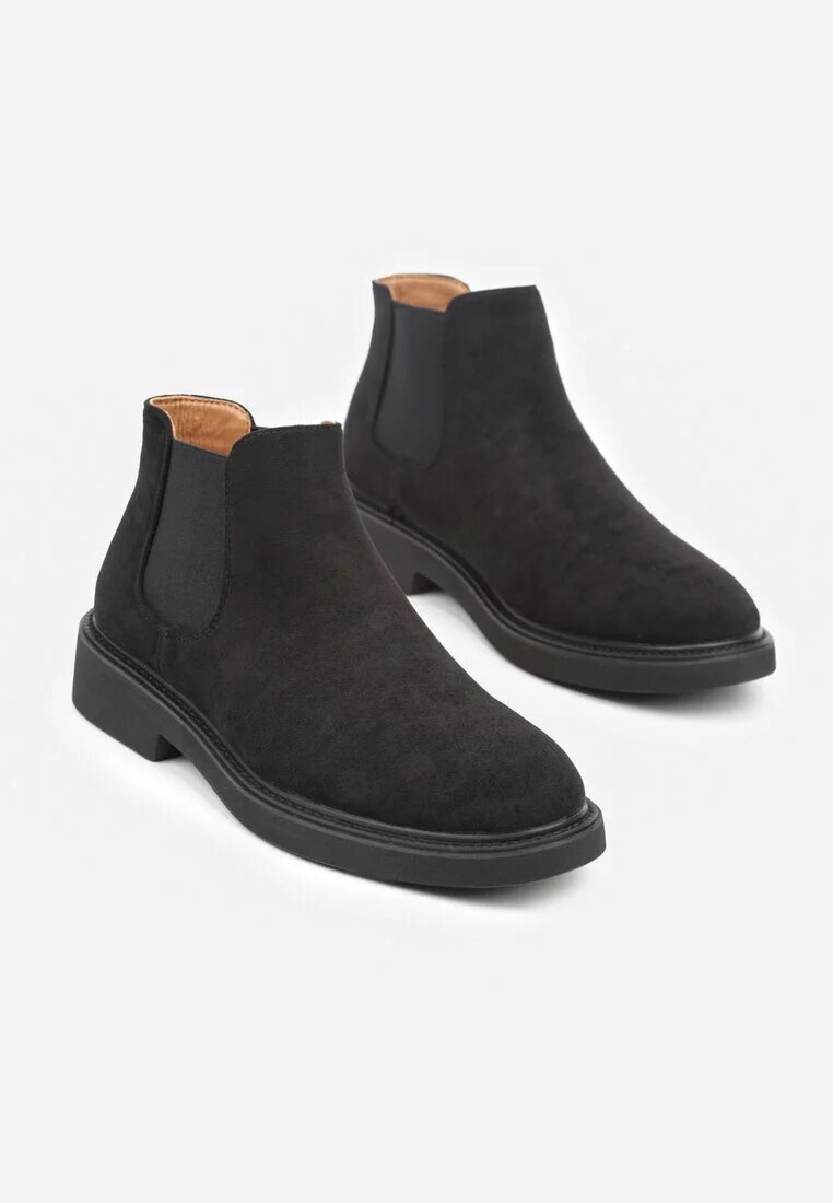 galax paris Botine Negre Tip Chelsea Fezorra