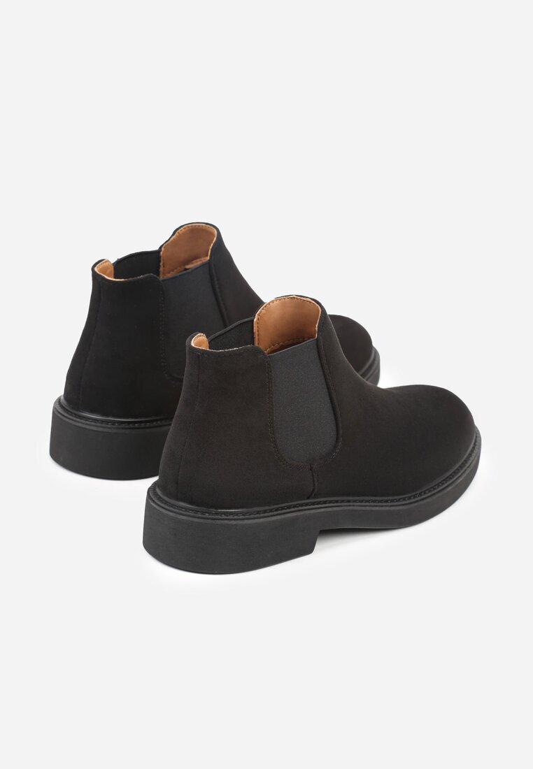 galax paris Botine Negre Tip Chelsea Fezorra